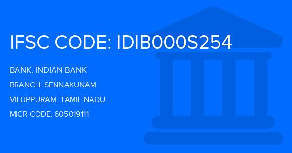 Indian Bank Sennakunam Branch IFSC Code