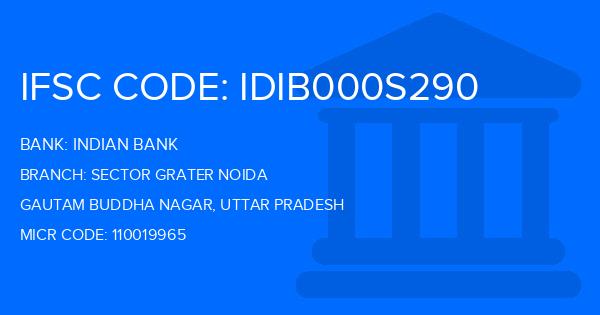 Indian Bank Sector Grater Noida Branch IFSC Code