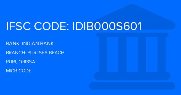 Indian Bank Puri Sea Beach Branch IFSC Code