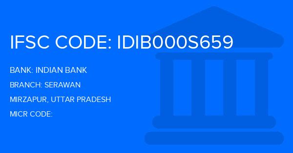 Indian Bank Serawan Branch IFSC Code