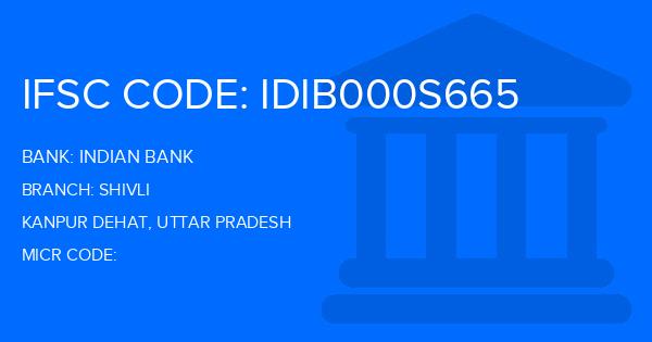 Indian Bank Shivli Branch IFSC Code