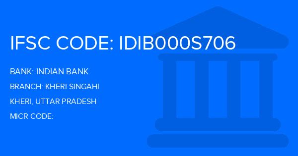 Indian Bank Kheri Singahi Branch IFSC Code