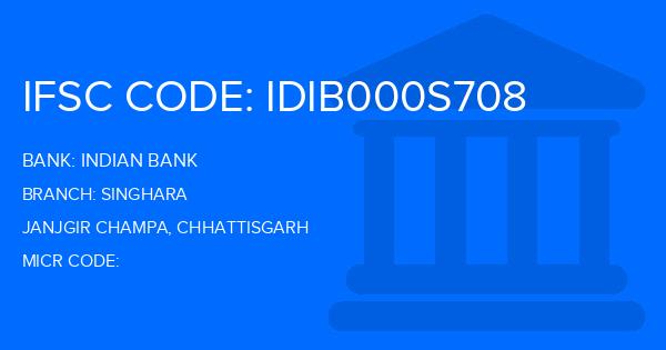 Indian Bank Singhara Branch IFSC Code