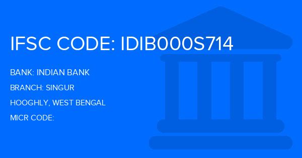 Indian Bank Singur Branch IFSC Code