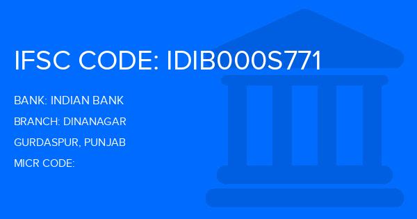 Indian Bank Dinanagar Branch IFSC Code
