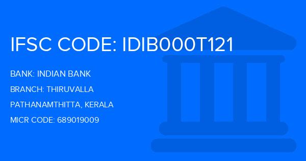 Indian Bank Thiruvalla Branch IFSC Code