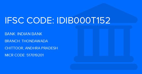Indian Bank Thondawada Branch IFSC Code