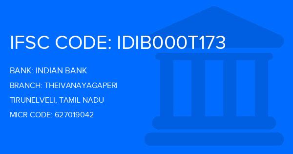 Indian Bank Theivanayagaperi Branch IFSC Code