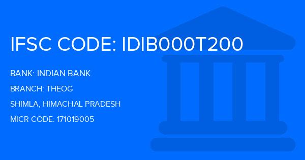 Indian Bank Theog Branch IFSC Code