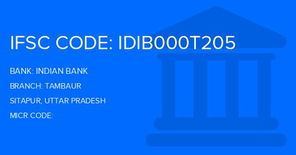Indian Bank Tambaur Branch IFSC Code