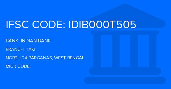 Indian Bank Taki Branch IFSC Code