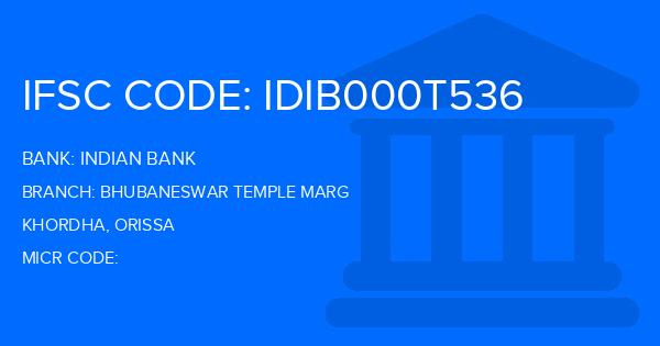 Indian Bank Bhubaneswar Temple Marg Branch IFSC Code
