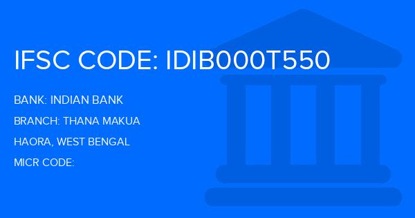 Indian Bank Thana Makua Branch IFSC Code