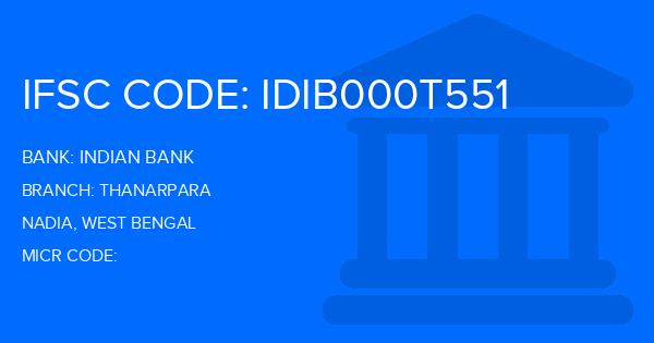 Indian Bank Thanarpara Branch IFSC Code