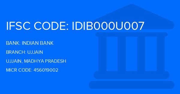 Indian Bank Ujjain Branch IFSC Code