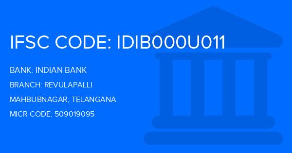 Indian Bank Revulapalli Branch IFSC Code