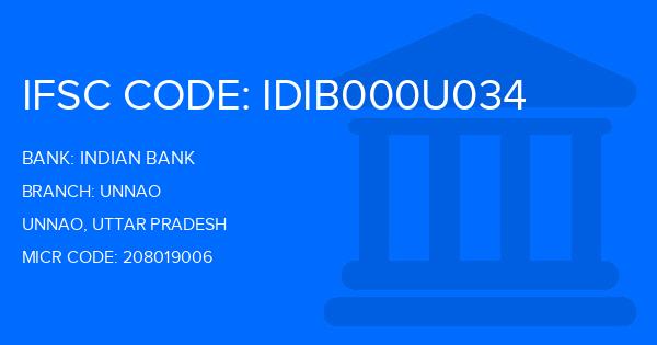 Indian Bank Unnao Branch IFSC Code