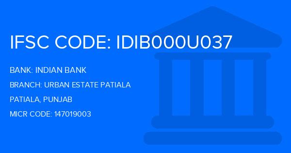 Indian Bank Urban Estate Patiala Branch IFSC Code