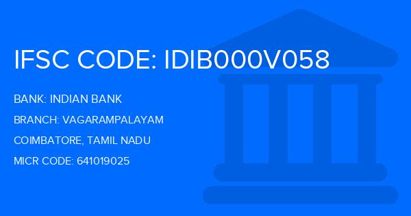 Indian Bank Vagarampalayam Branch IFSC Code