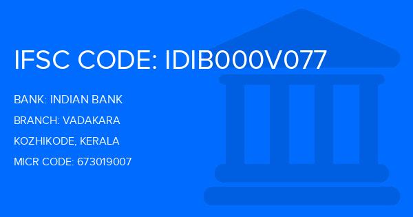 Indian Bank Vadakara Branch IFSC Code