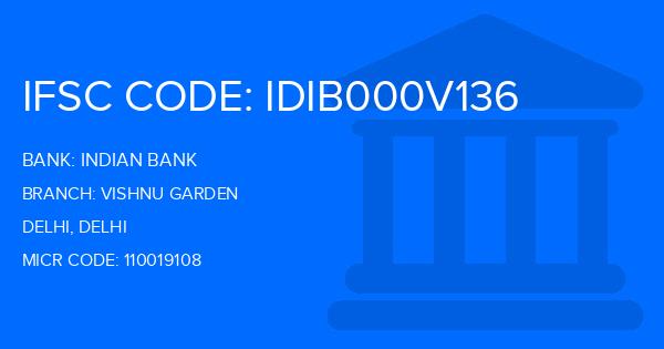 Indian Bank Vishnu Garden Branch IFSC Code
