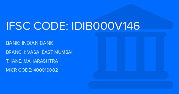 Indian Bank Vasai East Mumbai Branch IFSC Code