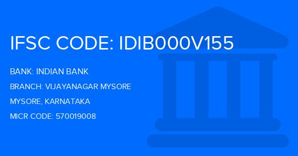 Indian Bank Vijayanagar Mysore Branch IFSC Code