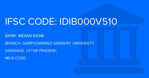 Indian Bank Sampoornand Sanskrit University Branch IFSC Code