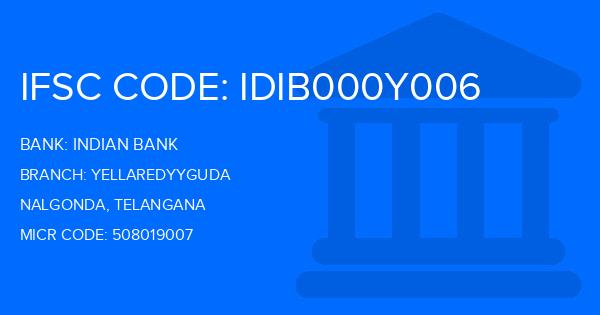 Indian Bank Yellaredyyguda Branch IFSC Code