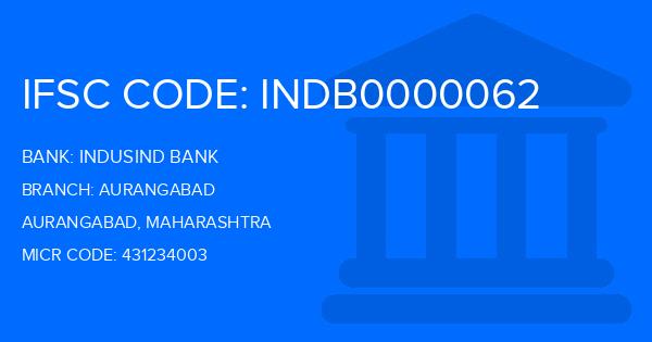 Indusind Bank Aurangabad Branch IFSC Code