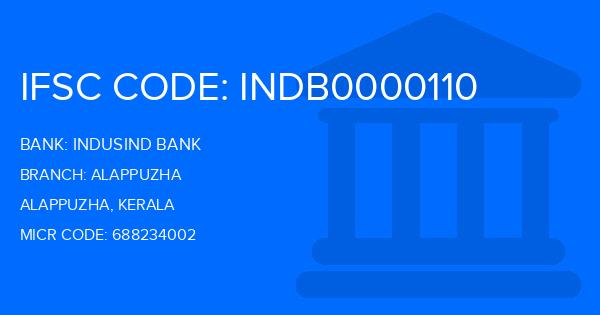 Indusind Bank Alappuzha Branch IFSC Code