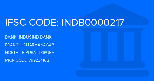 Indusind Bank Dharmanagar Branch IFSC Code