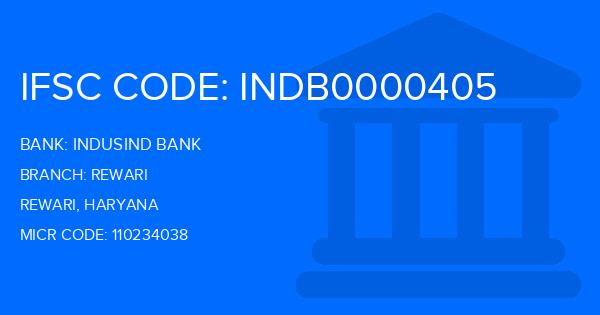 Indusind Bank Rewari Branch IFSC Code