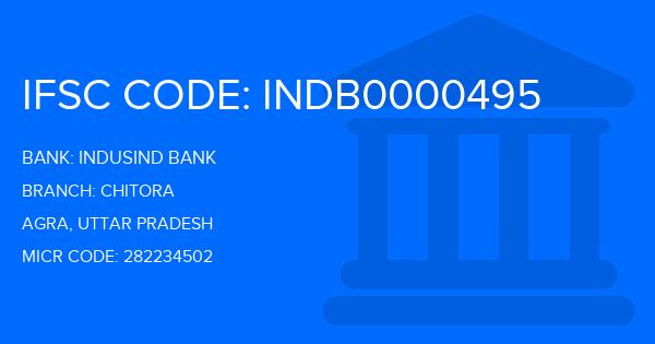 Indusind Bank Chitora Branch IFSC Code