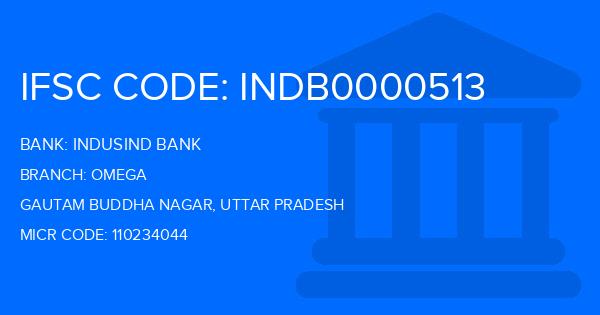 Indusind Bank Omega Branch IFSC Code