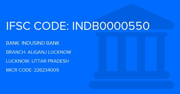 Indusind Bank Aliganj Lucknow Branch IFSC Code