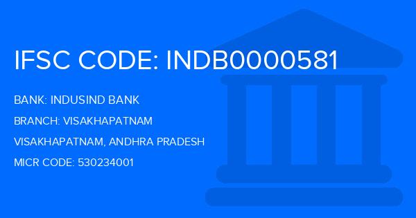 Indusind Bank Visakhapatnam Branch IFSC Code