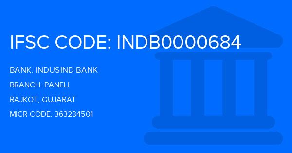 Indusind Bank Paneli Branch IFSC Code