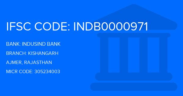 Indusind Bank Kishangarh Branch IFSC Code