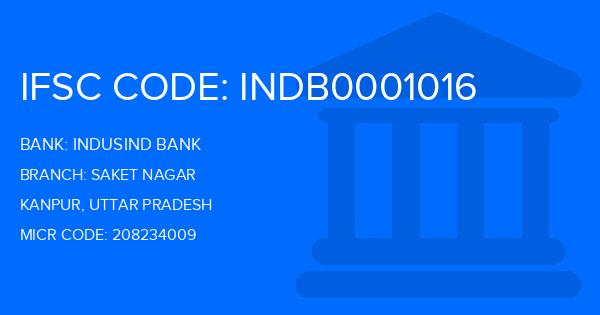 Indusind Bank Saket Nagar Branch IFSC Code
