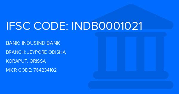 Indusind Bank Jeypore Odisha Branch IFSC Code