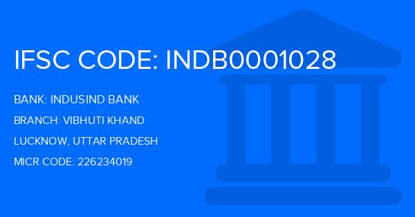 Indusind Bank Vibhuti Khand Branch IFSC Code