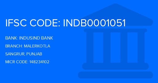 Indusind Bank Malerkotla Branch IFSC Code