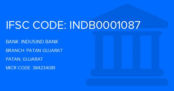 Indusind Bank Patan Gujarat Branch IFSC Code
