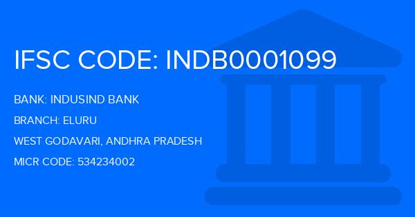 Indusind Bank Eluru Branch IFSC Code