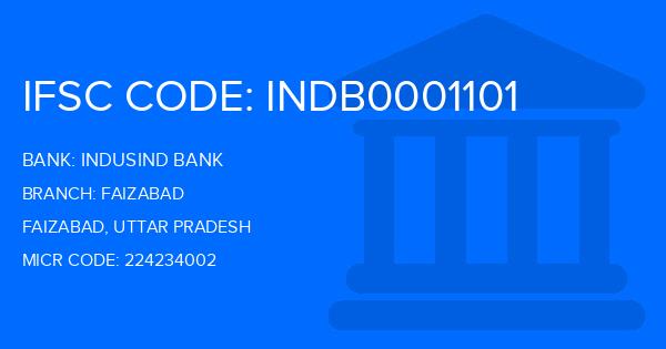 Indusind Bank Faizabad Branch IFSC Code