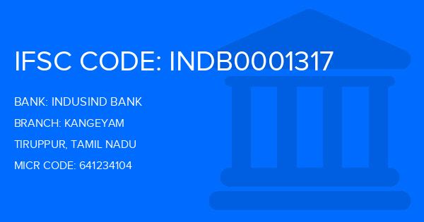 Indusind Bank Kangeyam Branch IFSC Code