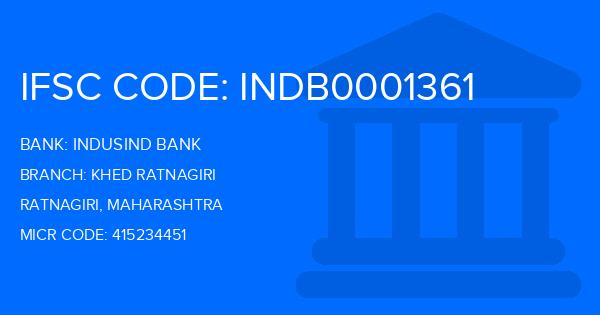 Indusind Bank Khed Ratnagiri Branch IFSC Code