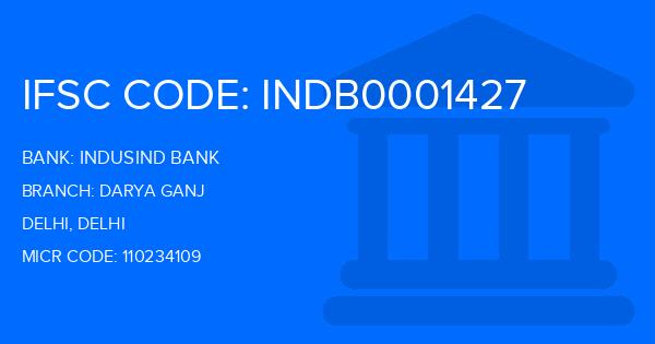 Indusind Bank Darya Ganj Branch IFSC Code