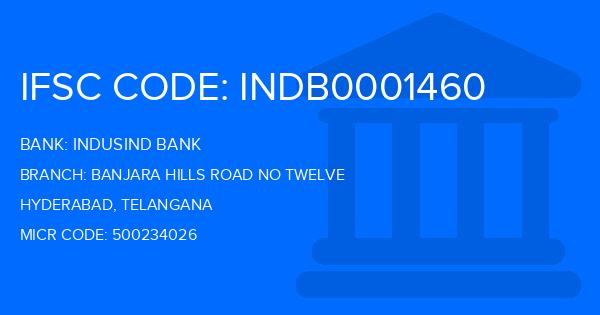 Indusind Bank Banjara Hills Road No Twelve Branch IFSC Code